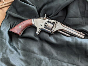 An 1800s era 22 short pistol.