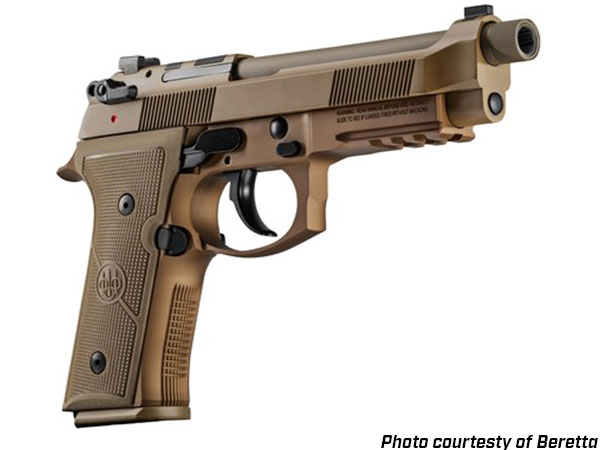 Camouflage shaded Beretta pistol